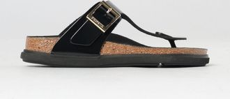 Birkenstock Sandalo Gizeh Droplet Buckle in pelle spazzolata