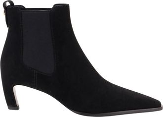 Tory Burch Chelsea Boot - Dames - Chelseaboots - Zwart - 37 EU - Leer - Schoenen