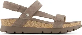 Panama Jack Selma Velour Sandalen f&uuml;r Damen | braun/beige