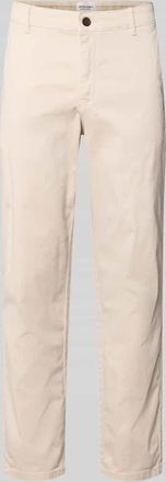 Jack & Jones Jack & Jones Straight Fit Chino mit Eingrifftaschen Modell Vance in Stein, Gr&ouml;&szlig;e 28/32