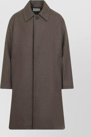 STUDIO NICHOLSON wool long relaxed-fit overcoat