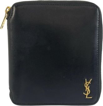 Saint Laurent Black Leather Wallet (Bi-Fold) (Pre-Owned)