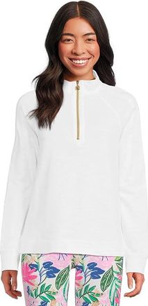 Lilly Pulitzer Ashlee Pullover Womens Sweatshirt Resort White : XXS, Cotton/Polyester