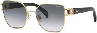Chopard Schm 22S 0300 Zonnebril - Dames - Zonnebrillen - Geel - 57 MM - Accessoires