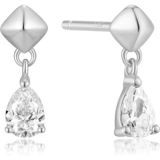 Ania Haie Pyramid Drop Earrings in Silver at Nordstrom