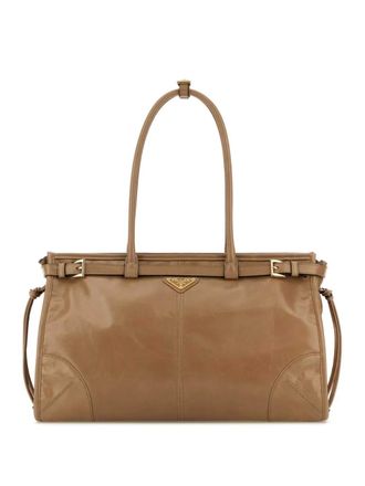 Prada Leren shopper - Beige