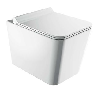 Omnires Omnires Boston - Inodoro Suspendido Con Asiento Softclose, Rimless, Blanco Bostonmwbp