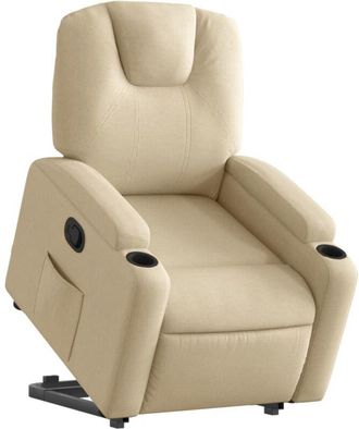 vidaXL Vidaxl - Sill&oacute;n Reclinable Elevable De Tela Color Crema