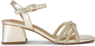 Kurt Geiger Womens Abra Sandals - Gold - Size UK 5
