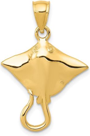 Diamond2Deal 14k Yellow Gold Stingray Pendant