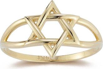Ember Fine Jewelry 14K Star Of David Signet Ring