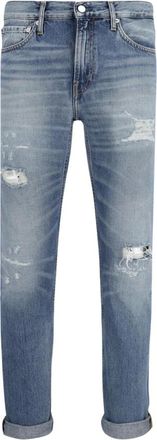 Calvin Klein Rechte jeans - Heren - Jeans - Blauw - Maat: W29 Katoen
