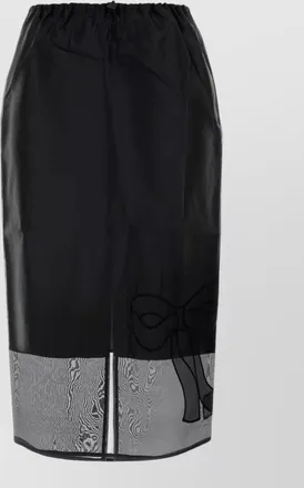 Cecilie Bahnsen silk blend fitted skirt