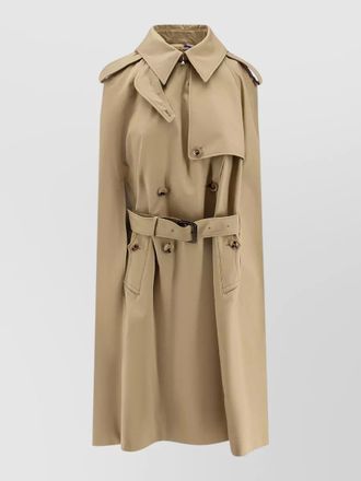 Burberry belmont cotton trench coat storm flap