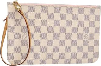 Louis Vuitton Pre-owned Clutches, female, White, Size: ONE SIZE Pre-owned Canvas Clutch