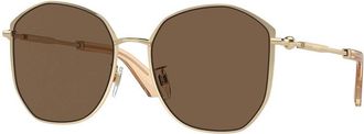 Burberry BE3153D Asian Fit 110973 Womens Sunglasses Gold Size 57