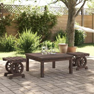 vidaXL Taburetes De Jard&iacute;n 2 Unidades Madera Maciza De Abeto Vidaxl