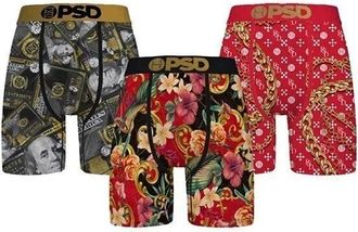 PSD Infrared Lux Underwear Mens Multi Stretch Boxer Brief 3-Pack APP1779