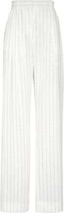 Philipp Plein Cady Broeken - Dames - Wijde Broeken - Wit - S - Broeken
