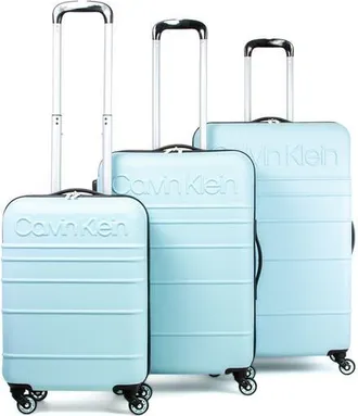 Calvin Klein Fillmore 3 Piece Luggage Set in Water Blue at Nordstrom