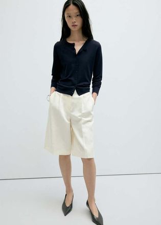 Mango Cardigan maglia bottoni navy - Donna - XXS - MANGO