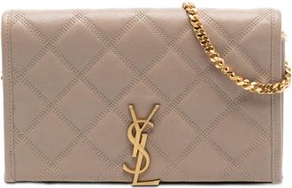 Saint Laurent Pre-owned Saint Laurent Quilted Diamond Lambskin Becky Wallet on Chain Ladies SDY9V921YGI2KSPR