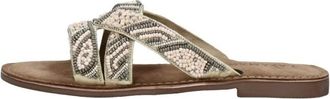 Lazamani Open Teen - Dames - Sandalen - Veelkleurig - 36 EU - Leer - Schoenen