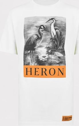 Heron Preston Mens Print T Shirt White - Size X-Small