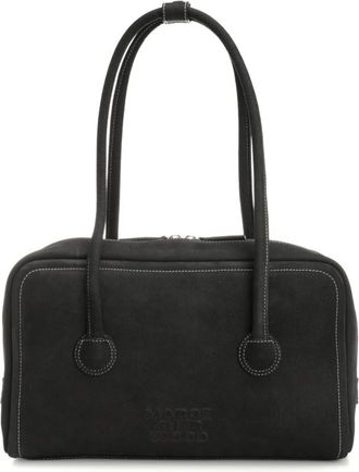 Marge Sherwood Soft Boston Bag - Dames - Schoudertassen - Zwart - ONE Size - Leer - Tassen