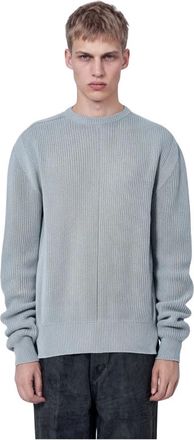 Rick Owens Fisherman Girocollo - - Knitwear - Uomo - Grigio - L