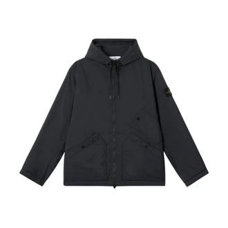 Stone Island Blouson 4100018 S0182 - Heren - Vesten met rits - Zwart - S - Nylon - Hoodies & sweatvesten