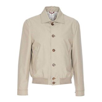 Brunello Cucinelli Khaki Button-Up Jacket, Brand Size 64 (US Size 54)