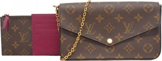 Louis Vuitton Fuchsia Chain/Shoulder Wallet (Pre-Owned)