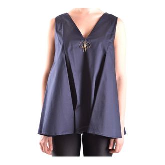Elisabetta Franchi Top - female - Elisabetta Franchi - Tunics - Blue - M - Blouses & Shirts