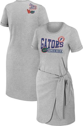 WEAR by Erin Andrews Womens WEAR by Erin Andrews Heather Gray Florida Gators Knotted T-Shirt Dress in U. Of Florida at Nordstrom, Size Xx-Large
