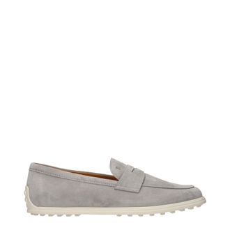 Tod's Tods Mujers Mocasines Ante Gris/Gris Claro