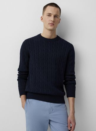 Le 31 Mens Twisted-cable sweater