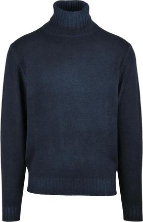 FILIPPO DE LAURENTIIS Dolcevita Turtleneck - Knitwear - Hombre - Azul - 2XL