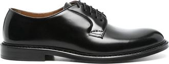 Doucal's Zwarte Veterschoenen van Leer - Heren - Nette schoenen - Zwart - 42 1/2 EU - Leer - Schoenen