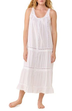 Eileen West Cotton Lawn Ballet Nightgown in White at Nordstrom, Size X-Large