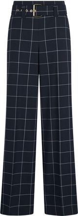 Liu Jo Geruite pantalon - Blauw