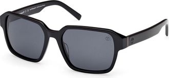 Timberland TB00043 Polarized 01D Mens Sunglasses Black Size 56