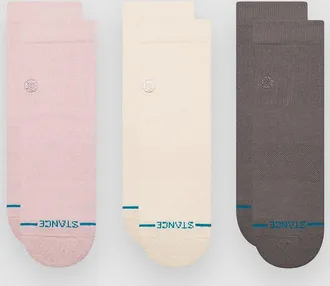 Stance Icon Quarter 3 Pack Calze fantasia