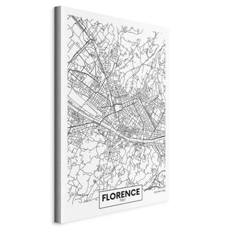 Artgeist Imagen - Mapa De Florencia (1 Parte) Vertical