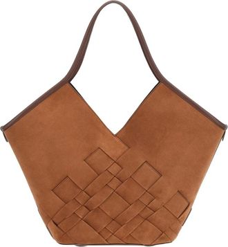 Hereu Calella Suede Tote - Dames - Shoppers - Bruin - ONE Size - Leer - Tassen