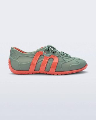 Melissa Womens Motion Sneakers In Orange Green