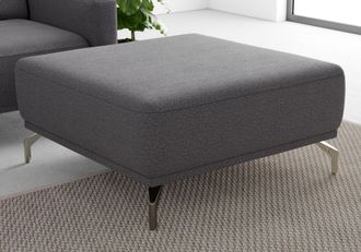 Sit&more Hocker »Bailando« mit Federkern und satinierten Nickelfüssen