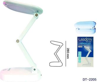 Trade Shop Trade Shop Traesio - Trade Shop - Lampada Da Tavolo Led Ricaricabile Usb Pieghevole Richiudibile Touch 28cm Dt2205