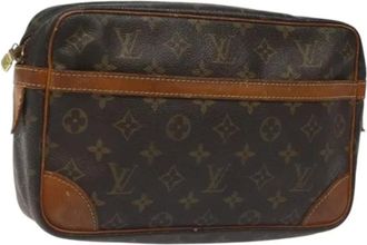 Louis Vuitton Pre-owned Tela clutches - - Pre-owned - Donna - Marrone - ONE SIZE