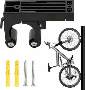 OEM Clip De Estacionamiento Ajustable Para Bicicleta De Monta&ntilde;a, Sistema De Almacenamiento De Bicicletas, Aro De Estacionamiento Que Ahorra Espacio, Negro